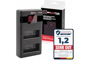 Baxxtar NP-W126s Premium PD Chargeur (1000mA) pour NP-W126 NPW126 Batterie Compatible avec Fuji Fujifilm HS50EXR HS30EXR HS33EXR XM5 X100F X100V X100VI XA1 XA2 XA3 XA5 XS10 XT3 XT20 XT30 XT5 XT50