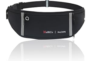 Mobico Laufgürtel für Handy - Lauftasche Jogging, Hüfttasche, Sportgürtel, Running Belt zum Joggen, Laufen, Sport, Fitness - passend für alle Smartphones