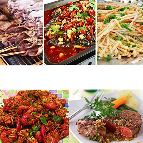 6 Stück Metall Küche Würze Lagerung Tank Set Edelstahl Magnetische Gewürz Gläser mit Rack Set Praktische und langlebige Küche Zubehör Werkzeugkiste - 7