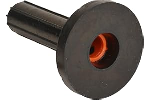 QPOOL24 10 Stück - Schallschutzdübel Nennweite 10 mit Bund für Bohrloch 10x40mm - Ideal für Befestigungen im Heizungs-, Lüftungs- und Sanitärbereich zur Schallreduzierung