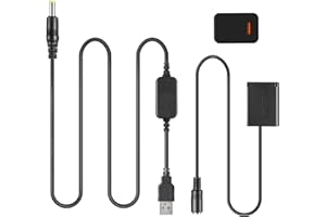 RAEISUSP Kabel USB 5 V + złącze DR-110 NB-13L NB13L akumulator atrapowy do Canon G7X Mark II G1X G7X MII G5X G9X SX720