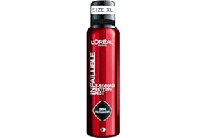 L'OREAL PARIS L'Oréal Paris - Spray Fixateur de Maquillage - Waterproof - Sans Transfert - Formule Légère - Non Collant - Résistant à l'Eau et à la Transpiration - Tenue Jusqu'à 36h - Infaillible - Format XL 150 ml