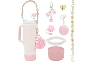 YISKY Accessori di Stanley Cup, Stanley Cup Accessori Set, Stanley Borraccia Accessori, Protezione in Silicone per la Stanley Cup, Stanley Cup Spill Stopper, per Stanley Cup 800 e 1100 ml