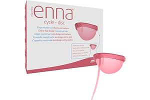 Rapporti intimi durante le mestruazioni | enna CYCLE DISC - Disco mestruale riutilizzabile con filo rimovibile e grande capacità - Silicone medico - Senza plastica