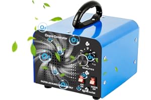 SHULLTJI Ozongenerator 32000 mg/Std, Ozongerät mit 2 Modi (Luft-/Wassermodus), Ozon Luftreiniger mit 120 Min Timer für 300㎡, für Auto, Wohnung, Küche, Rauch & Haustiere