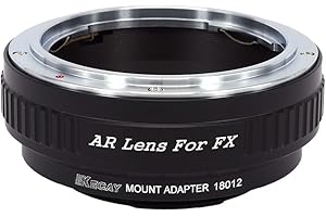 KECAY® Lente mount Adattatore Konica AR Lente to Fujifilm FX Camera, X-Pro1, X-E1, X-E2, X-A1, X-M1, X-T1, X-T10, AR-FX