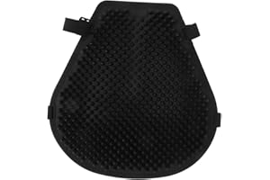AYNEFY Coussin de Siège de Moto en Gel, Housse en Maille, Absorption des Chocs, Housse de Siège de Refroidissement Respirante, Coussin de Confort Noir Silicone pour Motocyclette