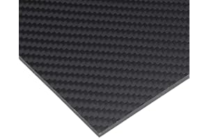 AFuex 3K Carbonfaserplatten Composites Carbon-Platte 250x400mm Dicke (0,2-1,5mm) Twill-Webart, Mattes Finish,250x400mm,0.8mm