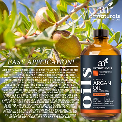 ArtNaturals Kaltgepresstes Reines Arganöl aus Marokko – 120 ml – Unberührt – 100% Argania Spinosa - 6