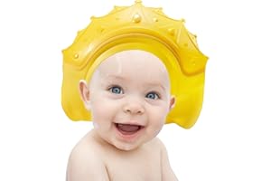 Lifeant, Visière de Bain, Réglable Bonnet Bébé pour la Protection des yeux, des Oreilles, Chapeau Douche pour les Enfants de 0 à 9 ans, 1