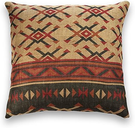 guapore Hessian Kilim – Decorative Cushion, Square, 45 x 45 cm, Multi-Colour