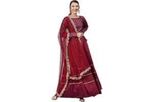 Nitimatta Indisches Lehenga für Frauen, bereit zum Tragen, traditionelles Hochzeits- und Partykleid, Lehenga Choli Kleid