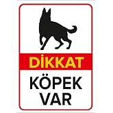 Mıgnatıs Kırmızı Dikkat K&ouml;pek Var Levhası