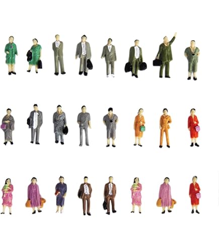 VICDUEKG Lot de 14 figurines miniatures - Différentes poses - Modèle