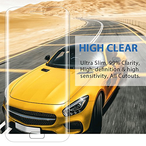 Galaxy S7 Displayschutz, Samione 3D Full Coverage Screen Protector Galaxy S7 Displayschutz Schutzfolie Panzerglas Tempered Glass Hartglas für Samsung Galaxy S7 – Transparente(1 Pack) - 3