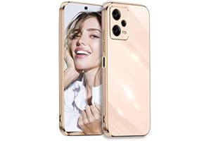 POUHYE Funda para Xiaomi Redmi Note 12 Pro Plus 5G / Note 12 Pro+ 5G Carcasa Silicona, Protección Cámara Ultra Fina Galvanizado Suave TPU Bumper Resistente Antigolpes Móvil Case Rosa