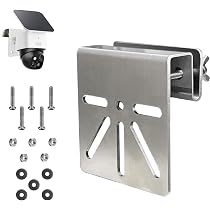 Staffa Per Grondaia In Acciaio Inox Per Telecamere Di Sorveglianza – Supporto Universale Senza Foratura Con Viti E Cacciavite Inclusi