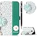 Price comparison product image Galaxy J3 2017/J3 2017 Duos/J3 Pro 2017 Case Leather, WIWJ Floral Design Flip case Slim Soft Leather Wallet Case Portable Chain Phone Case Protective Cover With Stand Function Magnetic Bookstyle Pattern Smartphone Case Detachable With Card Holder Shell for Samsung Galaxy J3 2017/J3 2017 Duos/J3 Pro 2017-Orchid