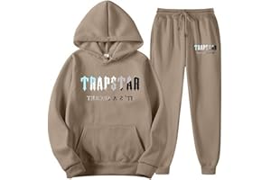 JKJFJKA Trapstar Jogginganzug Herren 2-Teilig Trapstar Jogginganzug Unisex Jogging Anzug Set mit Hoodie und Hose Herren Jogging Anzug Sportanzug aus Warm Atmungsaktiv Hausanzug Damen