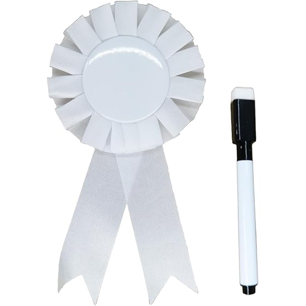 Coccarda Personalizzabile - 15x8cm, Con Pennarello Cancellabile, Colore Rosso - Foto 8