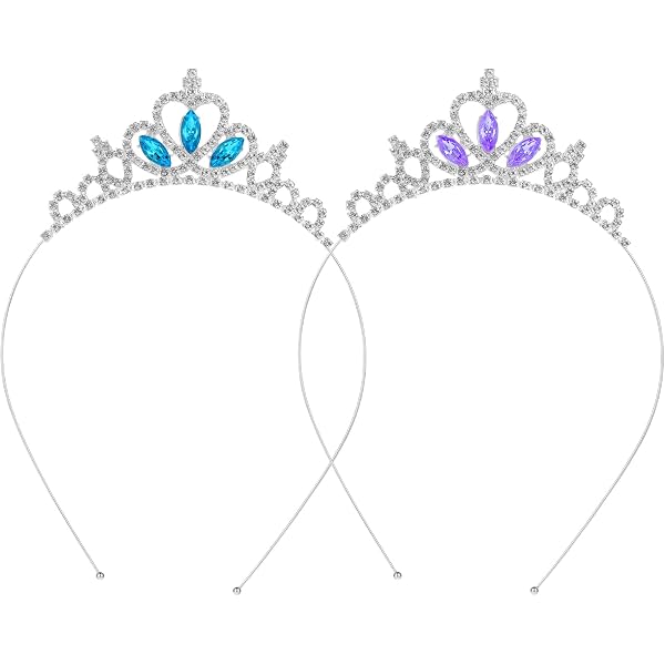 Anniversaire Mariage Lot De 6 Diadèmes Princesse Aoliandatong - Strass Et Alliage - Tour De Tête 38cm - Pour Fête, Mariage, Bal Diadème Princesse Strass