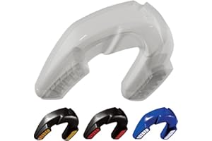 BY DR KNOX Dr Knox Protège-Dents Sportif Professionnel Double Épaisseur - Protecteur Dentaire de Qualité Supérieure, Thermoformable à Volonté pour Arts Martiaux, Karaté, et Sports de Contact 12 ans + (Claire)