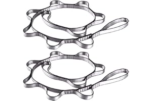 BulzEU 2PCS Strong Climbing Strap Adjustable Strap Rope Strong Daisy Chain Rock Climbing Safety Loop Sling Chain Yoga Extention Strap