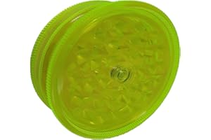 JOY STORE TOY-STORE Grinder de plástico para tabaco, molinillo portátil para especias, pimienta y tabaco (60 mm) (amarillo)