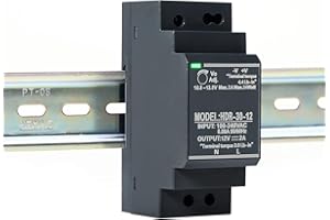 Jadeshay Power Supply Switching 12V 30W Power Supply Single Phase Din Rail Transformer Universal for Ring Door Bell System and More,Input AC100V-240V Output DC12V