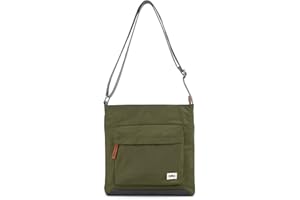 ROKA LONDON ROKA Kennington Medium Nylon Crossbody Bags for Women & Men - Multi Pockets, Chunky Zip, Adjustable Strap for Travel, Work, School