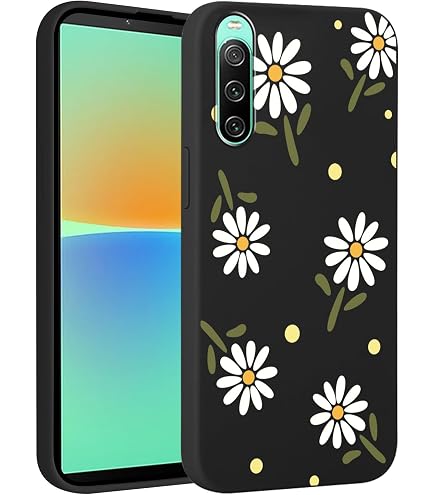 RankOne Handyhülle Für Sony Xperia 10 IV – Transparente TPU-Hülle Mit Blumenmuster