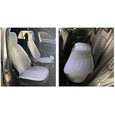 SsangYong Torres EVX ile Uyumlu L&uuml;x Oto Koltuk Minderi &Ouml;n Arka Oturak 3'l&uuml; Set Bumerang Serisi Gri