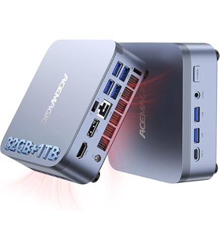 GMKtec Mini PC, K9 Intel Core Ultra 5 125H (Turbo 4.5GHz, 14C/18T