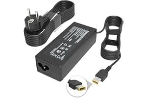 LIUDLIAE Chargeur 65W pour Lenovo Thinkpad T470 T470S T460 T460S T440 T440S T450S E450 E550 E560 L560 L460 L470 L440 X270 X250 X240 G50 G40 Yoga 2 11 11s 13 Adaptateur à Pointe carrée Ordinateur Portable