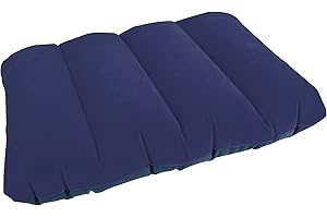 Milestone Camping Coussin de Voyage Gonflable Bleu