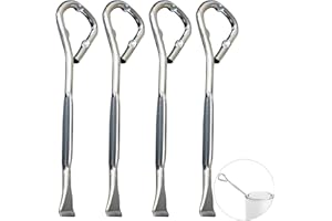 ZOVATOR 4 PCS Metal Paint Can and Bottle Opener Tool, Steel Can Opener Opener Multi Purpose Steel Beer Jar Tin Manual Opening Tool, 37X126mm