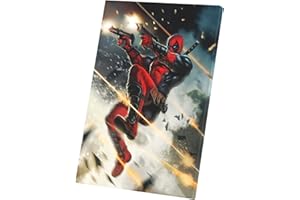 French Unicorn Tableau mural Impression sur Toile Deadpool Arme Tir Pistolet BD (30 cm x 44 cm)