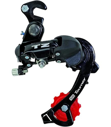 SHIMANO SH Rear Derailleur TZ 30 Hole Type 7 Speed Aluminium Black