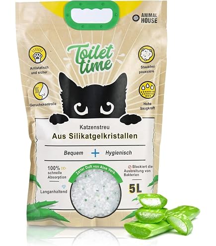 Siliziumkristall-Streu Für Katzen – Staubfrei, Ultra Saugstark, Geruchsbindend, 3,8 Liter (ca. 1,5–1,6 Kg)