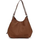 Cappadocia Vintage Kadın PU Deri G&uuml;nl&uuml;k Omuz &Ccedil;antası &Uuml;&ccedil; B&ouml;lmeli Hobo - Tote El &Ccedil;antası