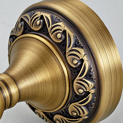 Weare Home Klassic Einzeln Handtuchhaken Handtuchhalter Handtuchstangen, Retro Solide Kupfer mit Einschnitt Bronze Beschichtung Wandmontage Haltbar für Küche Badzubehör Badaccessoires Dekor - 6