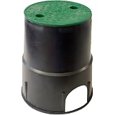 Aqua Control C1901 Arqueta Circular 1 valve 24 cm, Green Black, 20x24x24 cm