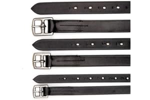 WONDER WISH Wonde wish Black Stirrup Leathers Size: 1x 60".