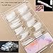 LyDia® Professional 10 Sizes 100pcs Package False/Fake French Nail Tips in most popular colours White/Clear/Natural for Nail Art Acrylic/UV Gel/French Nail/Nail Extension/Nail Decoration + Free 2g Nail Adhesive Glue (100pcs ClearNailTips-2+Glue)