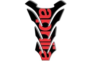 Tankpad Motorad Draht Muster Tankschutz KOMPATIBEL ' APRILIA SLIM rot 'Polymer 3D 20 cm x 14 cm