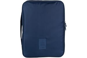 ZumZup Housse pour Chemise Pack-it Folder Housse de Rangement vêtement Costume Infroissable Imperméable Sac Organisateur de Valise pour Voyage Organizer de Bagage Déplacements d’Affaires Bleu Foncé