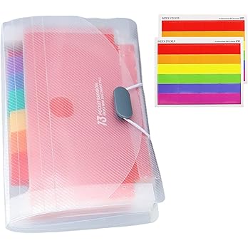 13-Pocket A6 Flashcard Organizer with Sheets – Portable Index Card Holder for Study & Notes – Durable, Waterproof & Compact Design