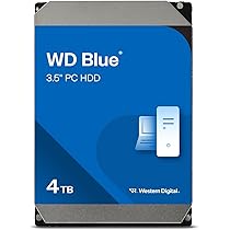WD Blue 4TB Interne Festplatte (8,9 cm ), SATA 6 Gb/s