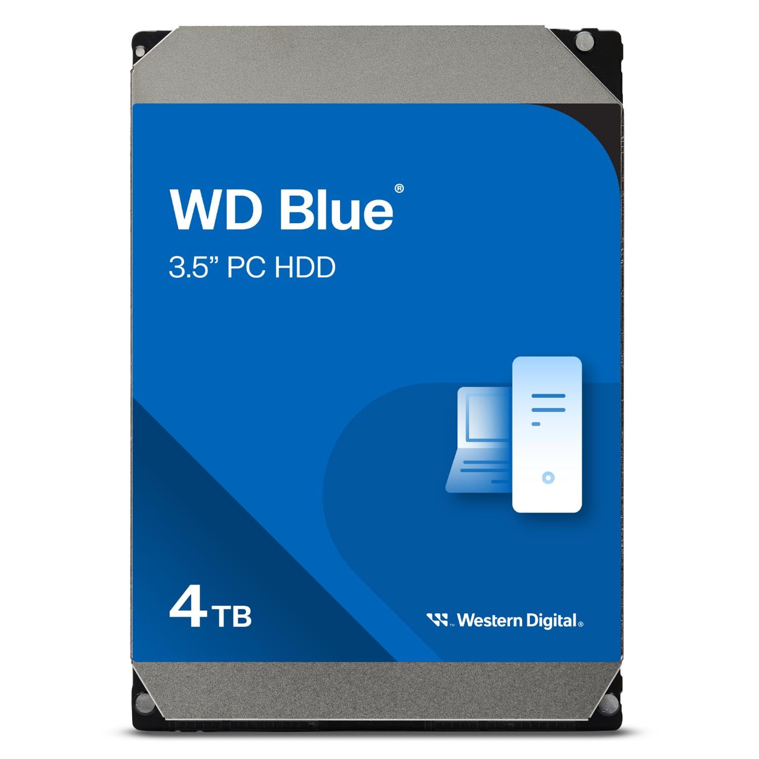 Western Digital 4Tb Wd Blue 3.5" Sata 6 Gb/S Pc Hard Drive, Sata_6_0_Gb