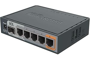 Mikrotik hEX S Ethernet Black Router, 10, 100, 1000 Mbit/s, 10/100/1000BASE-T (X), Black, 256 MB, 11 W, CC
